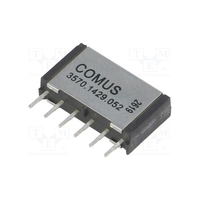 1 pcs x COMUS - 3570.1429.052 - Relay: reed switch, DPST-NO, Ucoil: 5VDC, 1A, max.200VDC, 15W, THT