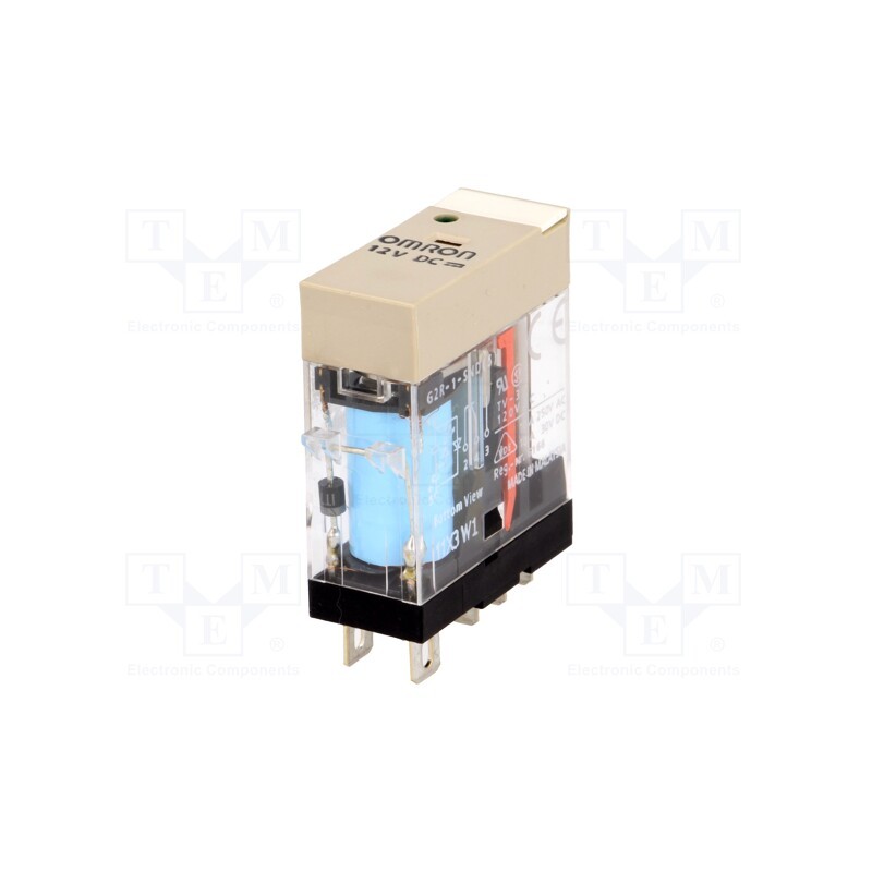 1 pcs x OMRON - G2R-1-SND 12VDC (S) - Relay: electromagnetic, SPDT, Ucoil: 12VDC, Icontacts max: 10A