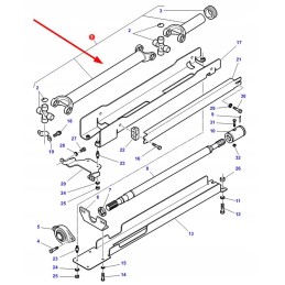 3789504m2 agco front axle pt shaft