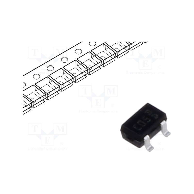 1 pcs x STMicroelectronics - ESDCAN05-2BWY - Diode: TVS array, 39V, 3A, 170W, bidirectional,double, SOT323-3L