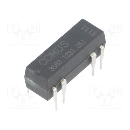 1 pcs x COMUS - 3563.1231.051 - Relay: reed switch, SPDT, Ucoil: 5VDC, 400mA, max.100VDC, 5W, THT