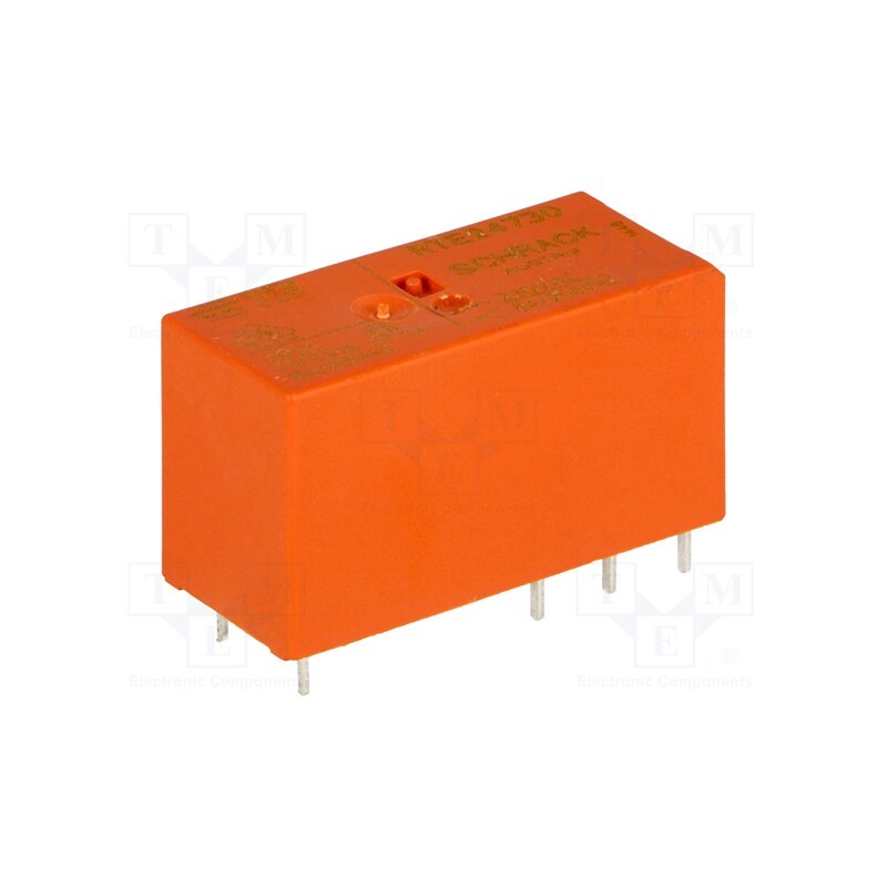 1 pcs x TE Connectivity - 1-1393243-8 - Relay: electromagnetic, DPDT, Ucoil: 230VAC, 8A, 8A/250VAC, PCB