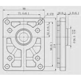 Gear pump 8cm3 16l men's multiplier set