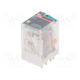 1 pcs x ABB - 1SVR405613R1100 - Relay: electromagnetic, 4PDT, Ucoil: 24VDC, Icontacts max: 6A