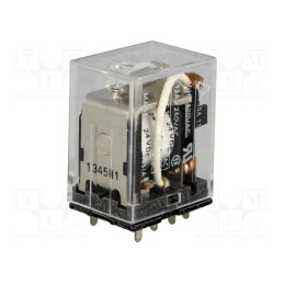 1 pcs x OMRON - LY2-0 24VDC - Relay: electromagnetic, DPDT, Ucoil: 24VDC, Icontacts max: 10A