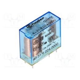 1 pcs x FINDER - 40.31.9.024.0000 - Relay: electromagnetic, SPDT, Ucoil: 24VDC, Icontacts max: 20A