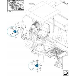 New Holland tc5040 tc 5080 work lamp 87374602