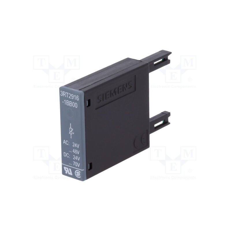 1 pcs x SIEMENS - 3RT2916-1BB00 - Surge arrestor, varistor, Series: 3RT20, Size: S00, 24÷48VAC