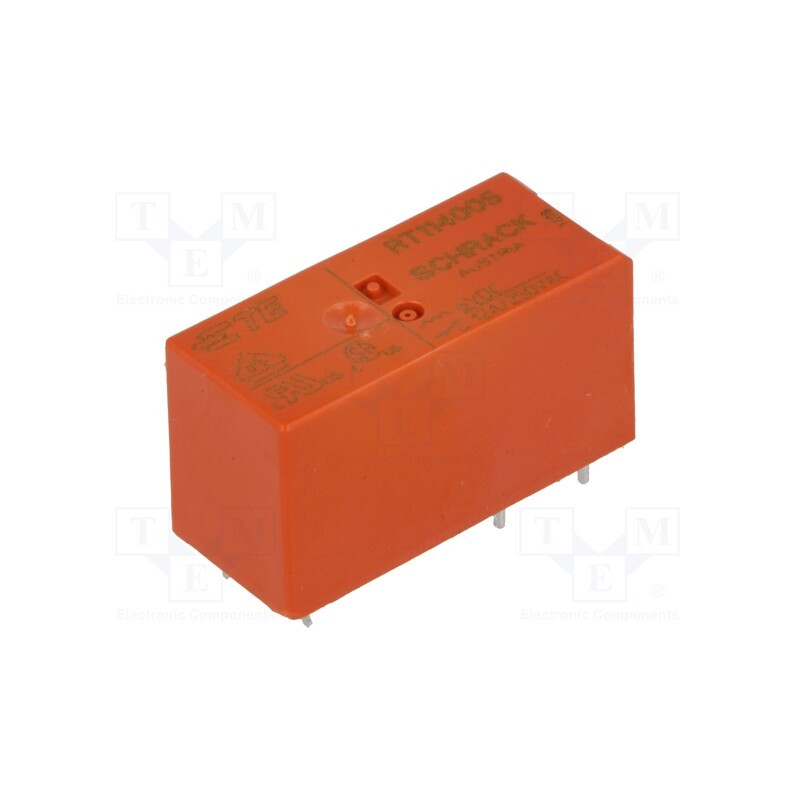 1 pcs x TE Connectivity - 0-1393239-8 - Relay: electromagnetic, SPDT, Ucoil: 6VDC, Icontacts max: 12A, THT