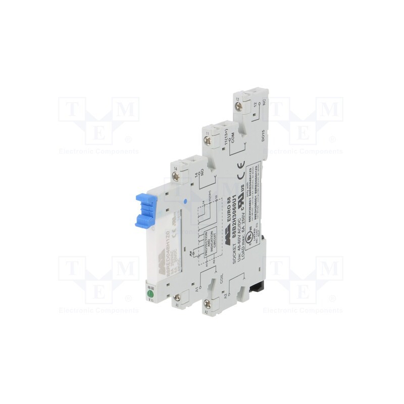 1 pcs x MORSETTITALIA - 88E2H3048D1 - Relay: interface, SPDT, Ucoil: 48VDC, 6A, 6A/250VAC, 6A/30VDC, IP20