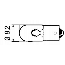 Bulb 12v 4w ba9s 2 pcs agri power