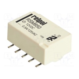 1 pcs x RELPOL - RSM850-6112-8M-1012 - Relay: electromagnetic, DPDT, Ucoil: 12VDC, 2A, 0.5A/125VAC, SMD