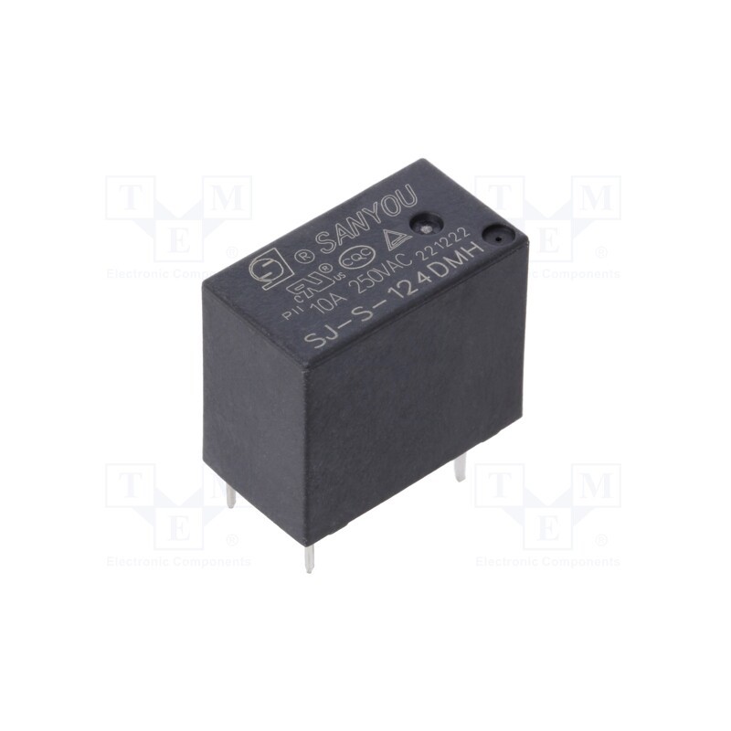1 pcs x SANYOU - SJ-S-124DMH - Relay: electromagnetic, SPST-NO, Ucoil: 24VDC, Icontacts max: 12A
