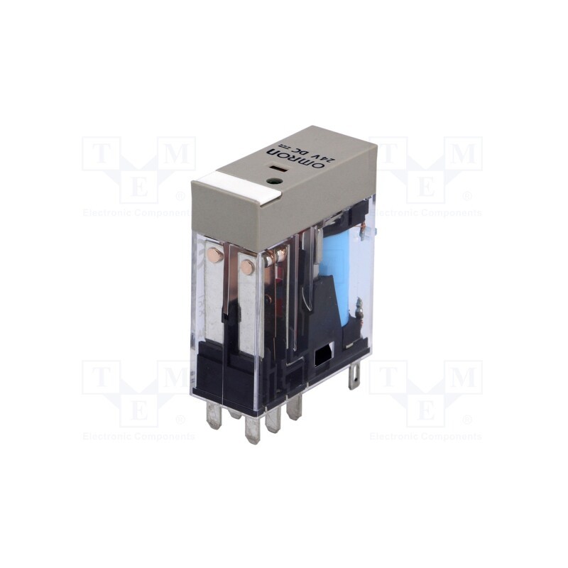 1 pcs x OMRON - G2R-2-SN 24VDC (S) - Relay: electromagnetic, DPDT, Ucoil: 24VDC, Icontacts max: 5A