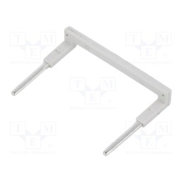 1 pcs x RELPOL - ZGZP4-2 GY - Connection bridge, 10A, 250VAC, Electr.connect: Push-in, grey