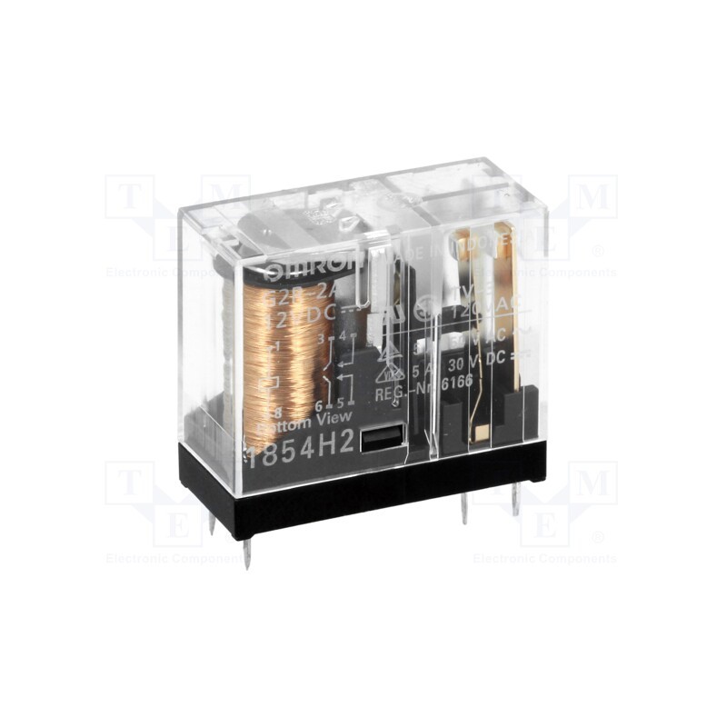 1 pcs x OMRON OCB - G2R-2A 12VDC - Relay: electromagnetic, DPST-NO, Ucoil: 12VDC, Icontacts max: 5A