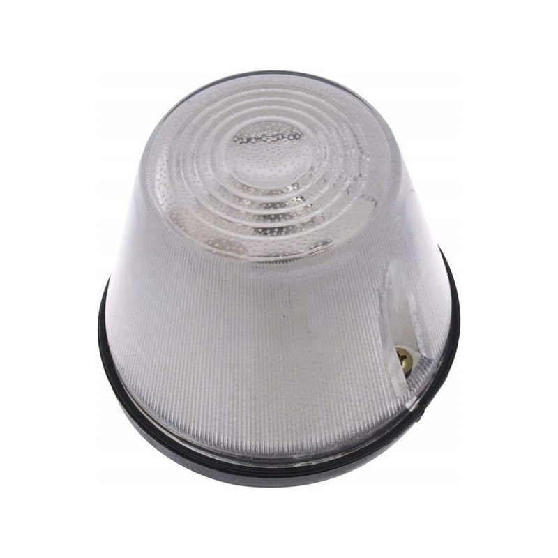 Round marker lamp 12 24v, transparent white