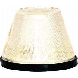 Round marker lamp 12 24v, transparent white