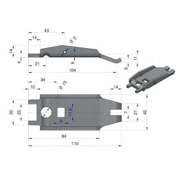 Clutch lever c 328 330