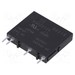 1 pcs x PANASONIC - AQG22124 - Relay: solid state, Ucntrl: 19.2÷28.8VDC, 2A, 75÷264VAC, PCB,THT