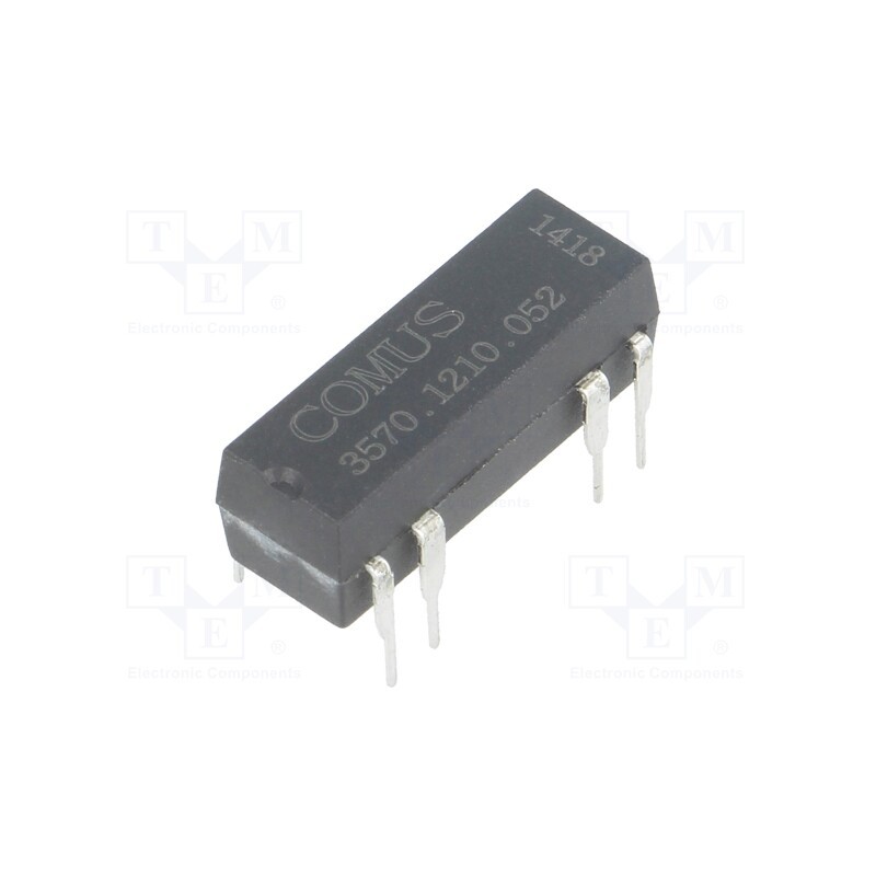 1 pcs x COMUS - 3570.1210.052 - Relay: reed switch, SPST-NO, Ucoil: 5VDC, 500mA, max.150VDC, 10W