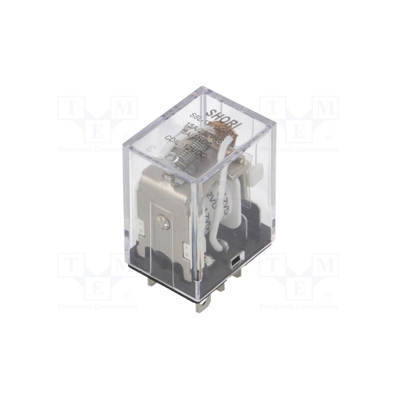 1 pcs x SHORI ELECTRIC - S8L-12VDC-1AS - Relay: electromagnetic, SPST-NO, Ucoil: 12VDC, Icontacts max: 15A