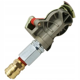 Quick emergency coupling for pumping trucks