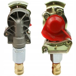 Quick emergency coupling for pumping trucks