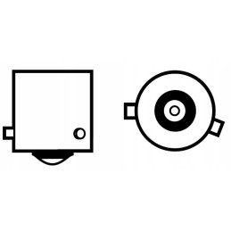 45 LED bulb Py21W Bau15S, orange direction