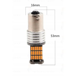 45 LED bulb Py21W Bau15S, orange direction