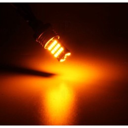 45 LED bulb Py21W Bau15S, orange direction