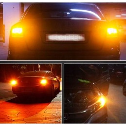 45 LED bulb Py21W Bau15S, orange direction