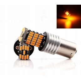 45 LED bulb Py21W Bau15S, orange direction