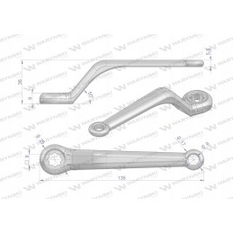 Handle for WKH and WKH3 Warynski ball valves