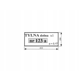 Lower rear window c 360 sokolka new type 123a