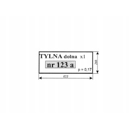 Lower rear window c 360 sokolka new type 123a