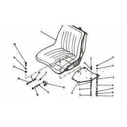 Seat 360 bracket base Ursus 360 4011