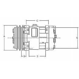 Case CS MX New Holland SD7H15 4609 compressor