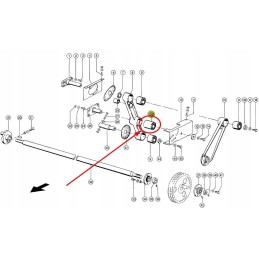 647431 metal-rubber bushing for the swing arm 36 x 70 x 90