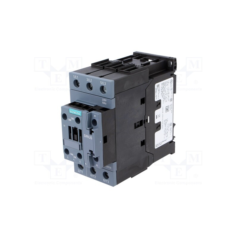 1 pcs x SIEMENS - 3RT2038-1AP00 - Contactor: 3-pole, NO x3, Auxiliary contacts: NO + NC, 230VAC, 80A