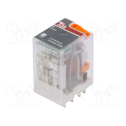 1 pcs x ABB - 1SVR405611R0300 - Relay: electromagnetic, DPDT, Ucoil: 12VAC, Icontacts max: 12A