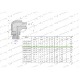 Hydraulic adjustable elbow bb 3 8 x 3 8 bsp