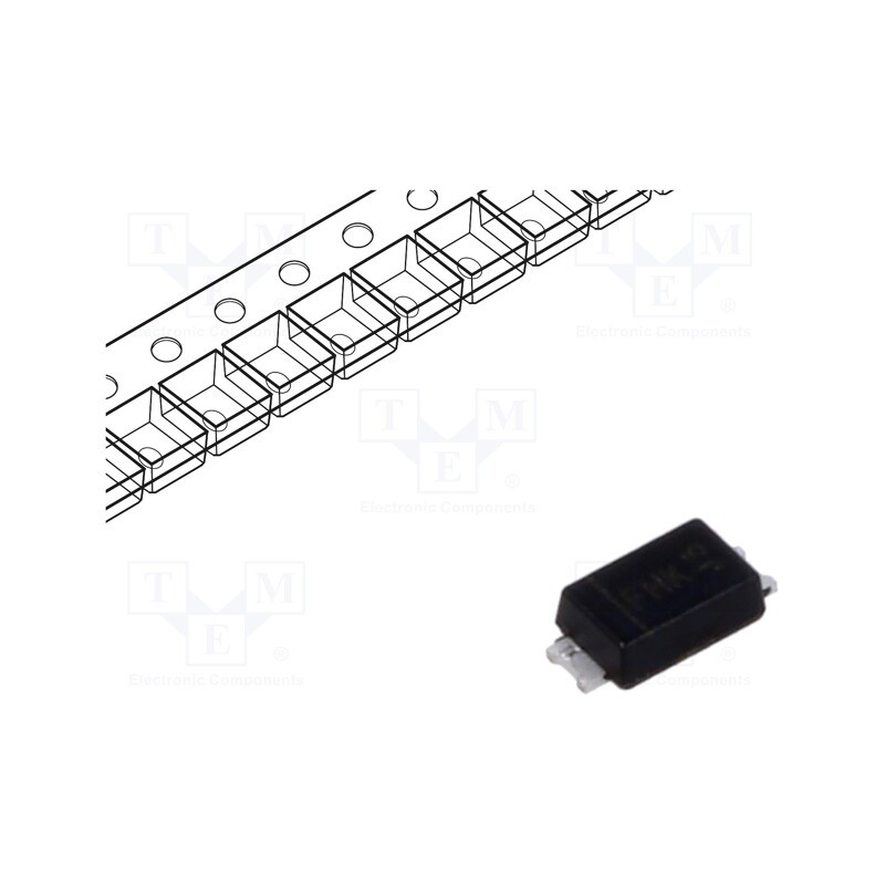 5 pcs x DIODES INCORPORATED - DFLZ5V1-7 - Diode: Zener, 1W, 5.1V, SMD, , PowerDI®123, single diode