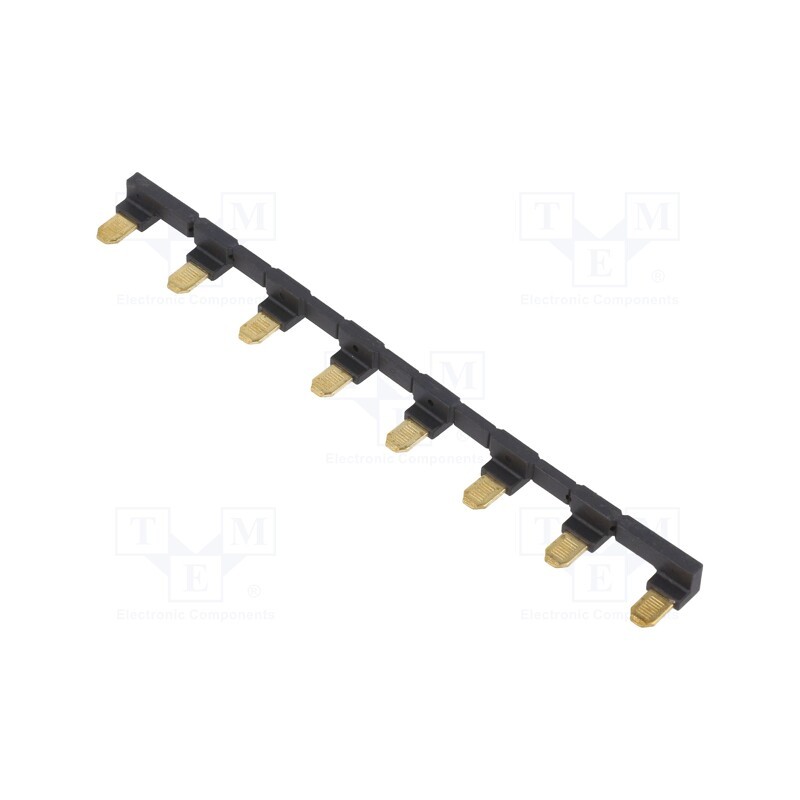 1 pcs x RELPOL - ZGZP80-8 BK - Connection bridge, 10A, 250VAC, Electr.connect: Push-in, black