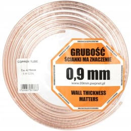 Tube for brake lines 3 16 5 m copper