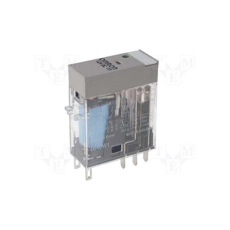 1 pcs x OMRON - G2R-2-SD 24VDC (S) - Relay: electromagnetic, DPDT, Ucoil: 24VDC, Icontacts max: 5A