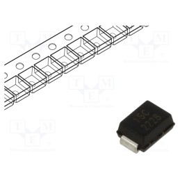 5 pcs x EATON ELECTRIC - P6SMB15CA - Diode: TVS, 0.6kW, 15V, 28.8A, bidirectional, SMB,
