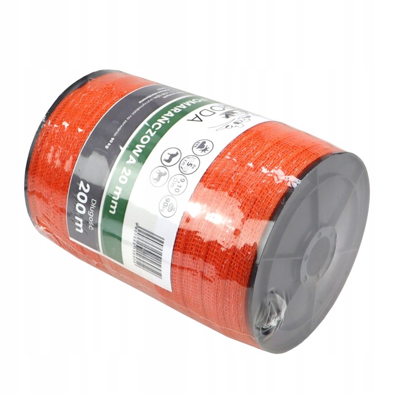Electrifier tape 20mm 200m orange