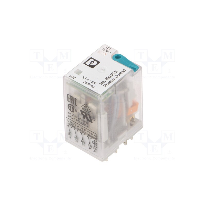 1 pcs x PHOENIX CONTACT - 2903673 - Relay: industrial, socket