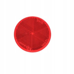 Red reflector, round, screw 1xm6 fi 75